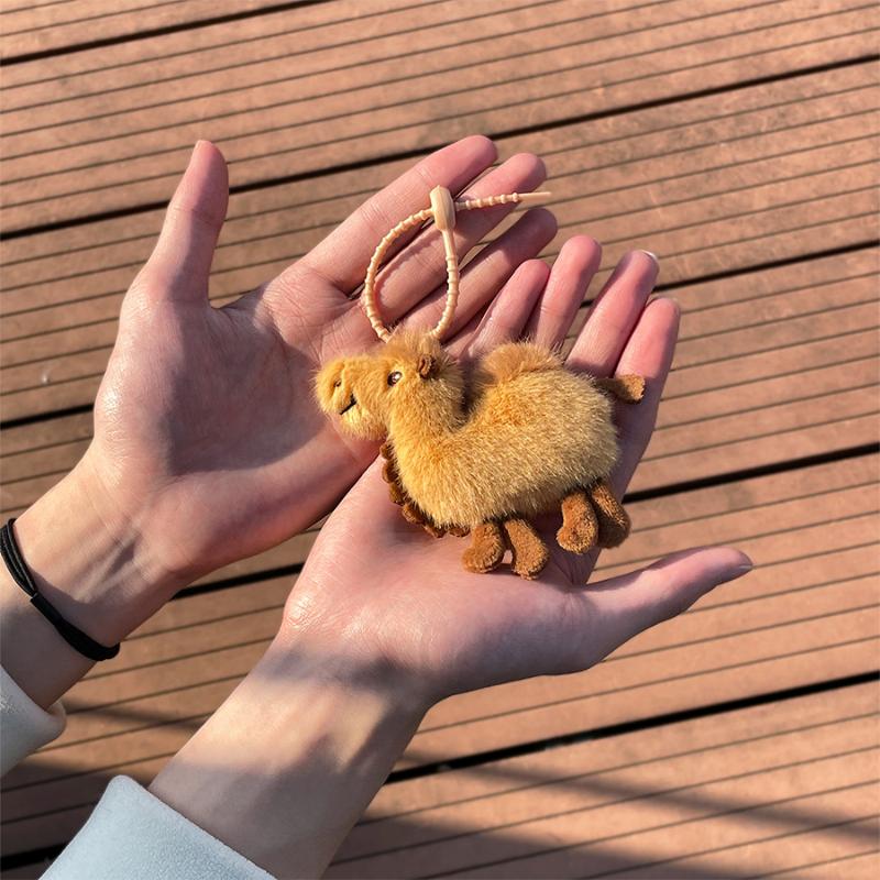 1PCS Mini Camel Plush Keychain - Mini Backpack Purse review and price