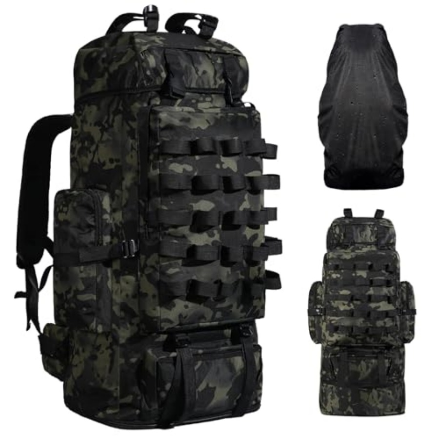 70L/100L Camping Hiking Backpa - Rain Cover Backpack review and price