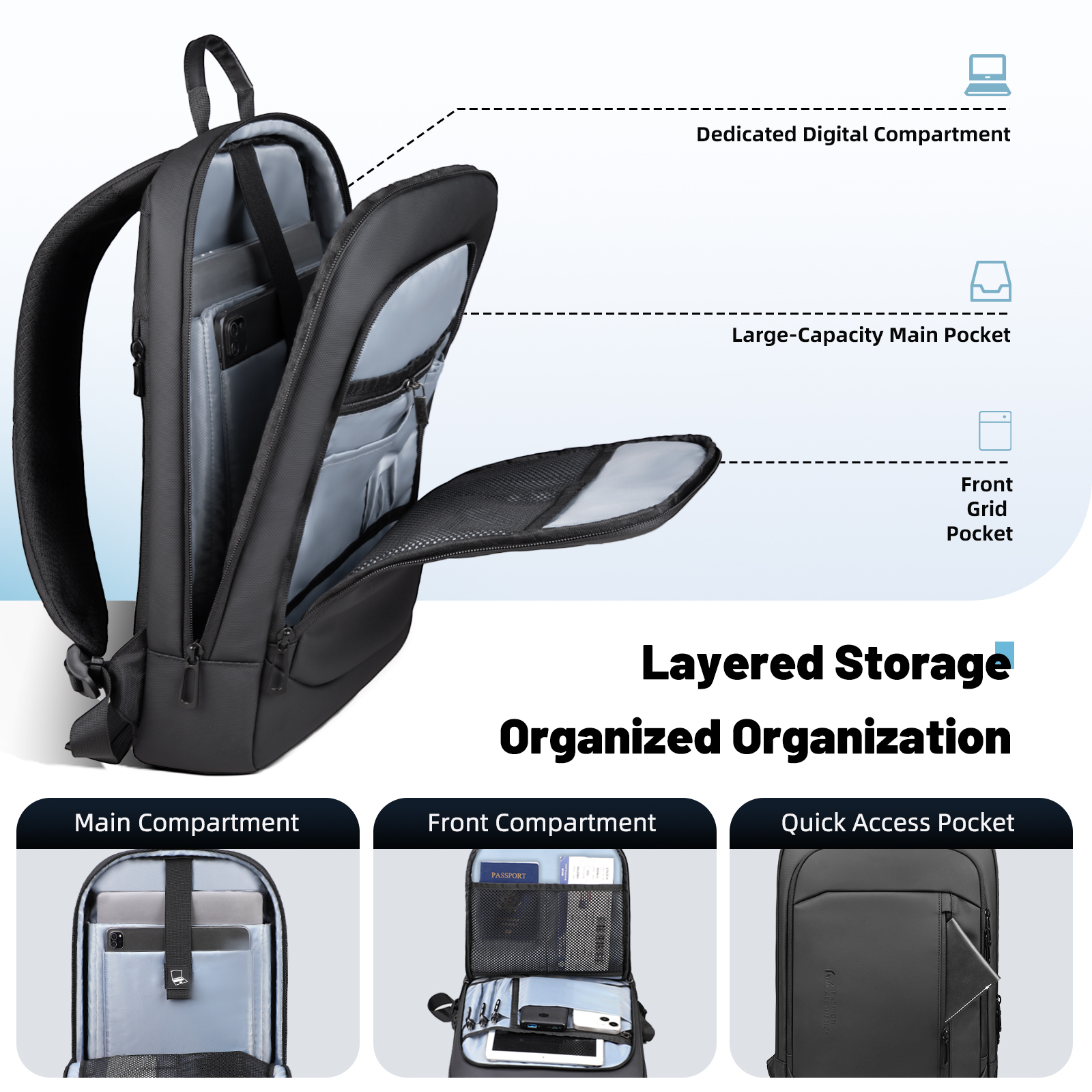 HK Lightweight Men's Business  - Laptop Backpack 15.6 review and price