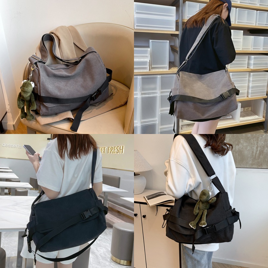 【New Arrival】Black Canvas Cros - Canvas Backpack Casual review and price