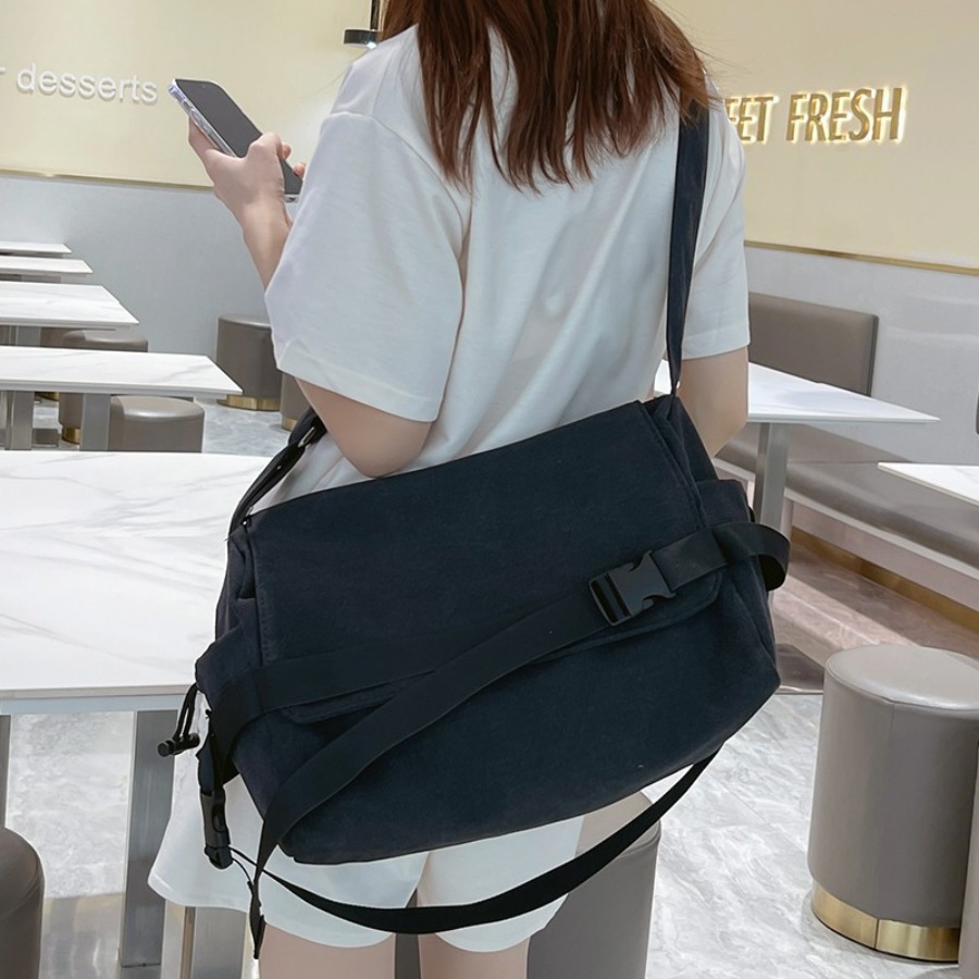 【New Arrival】Black Canvas Cros - Canvas Backpack Casual review and price