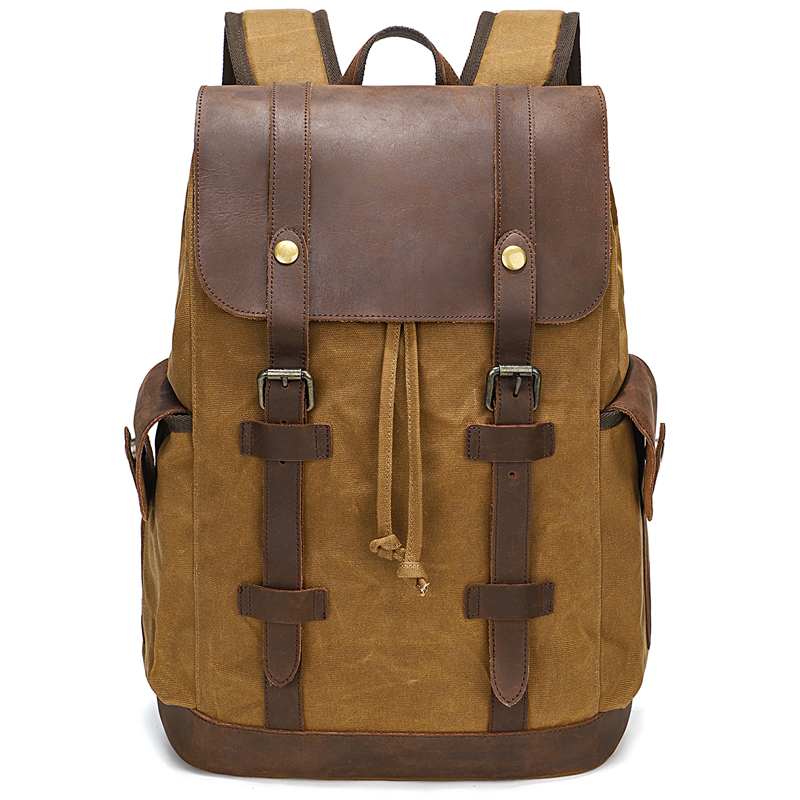 Men's Backpack Vintage Waxed C - Leather Backpack Vintage review and price