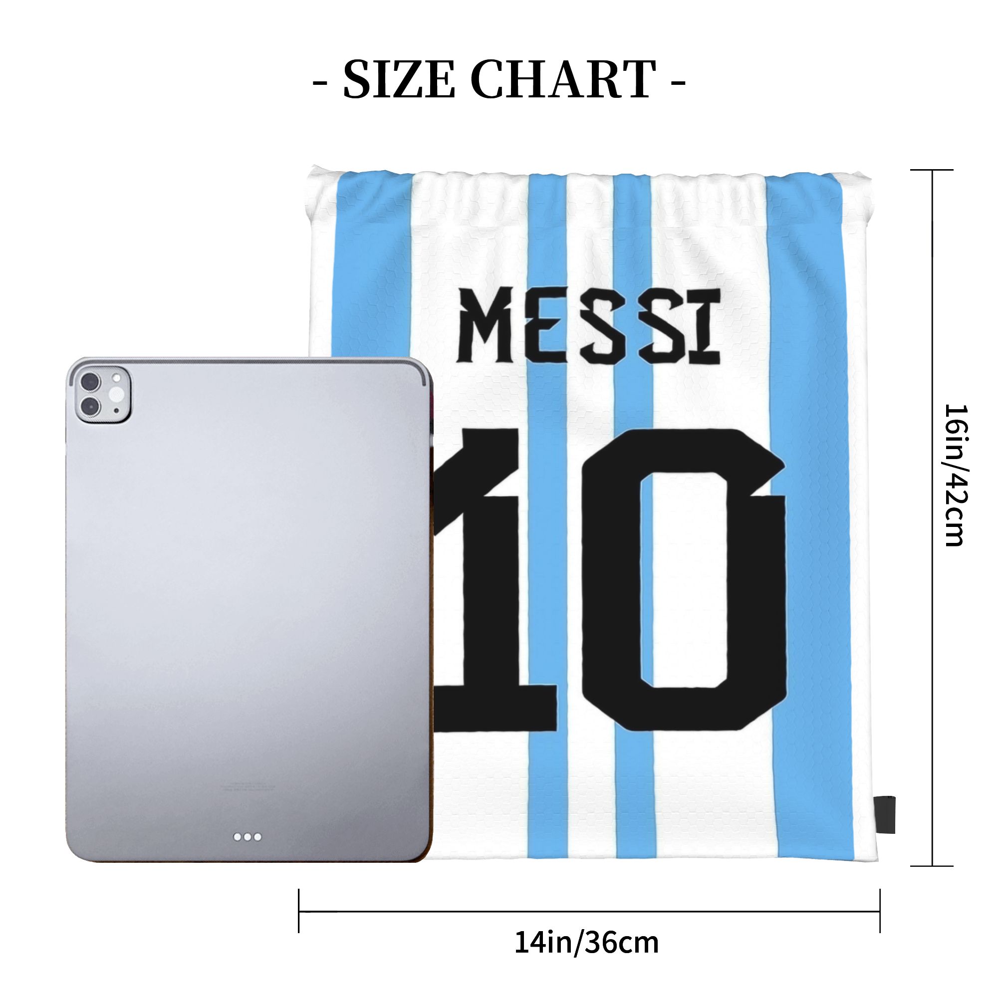 Messis 10 Soccer Football Draw - Drawstring Gym Bag review and price