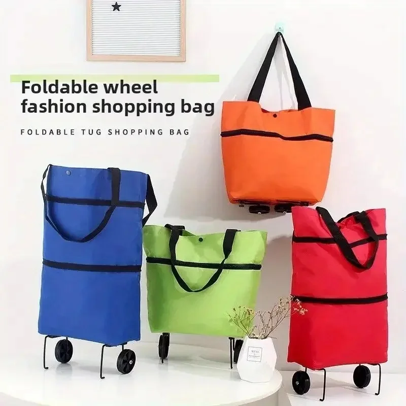 1pc Portable Shopping Cart wit - Foldable Backpack Small review and price