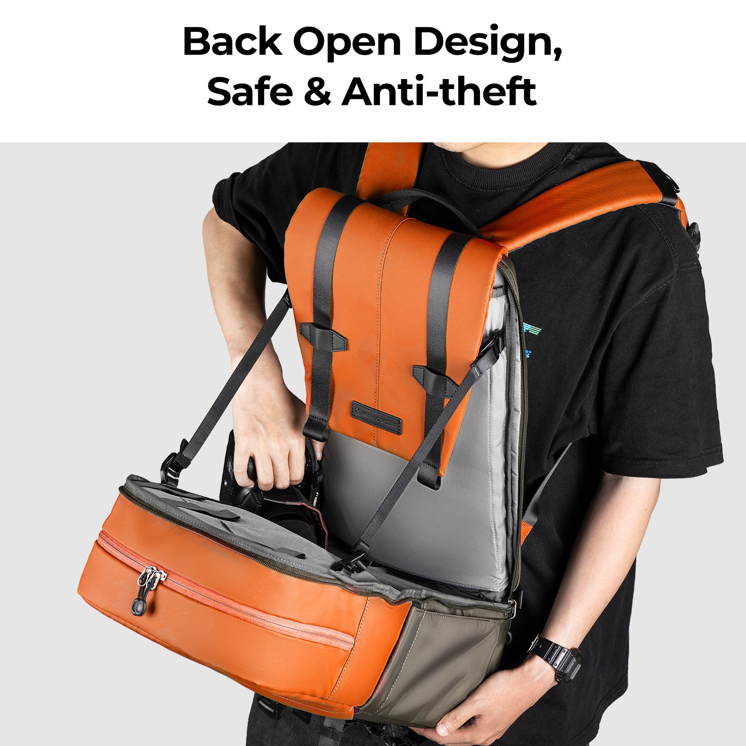 K&F CONCEPT Camera Backpack Tr - Laptop Backpack 15.6 review and price