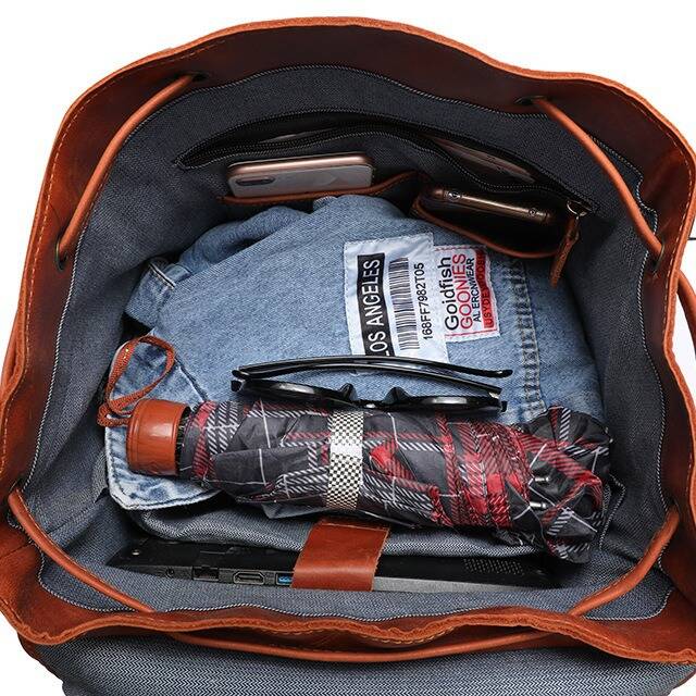 XZAN Men S Bags Fashion Europe - Leather Backpack Vintage review and price