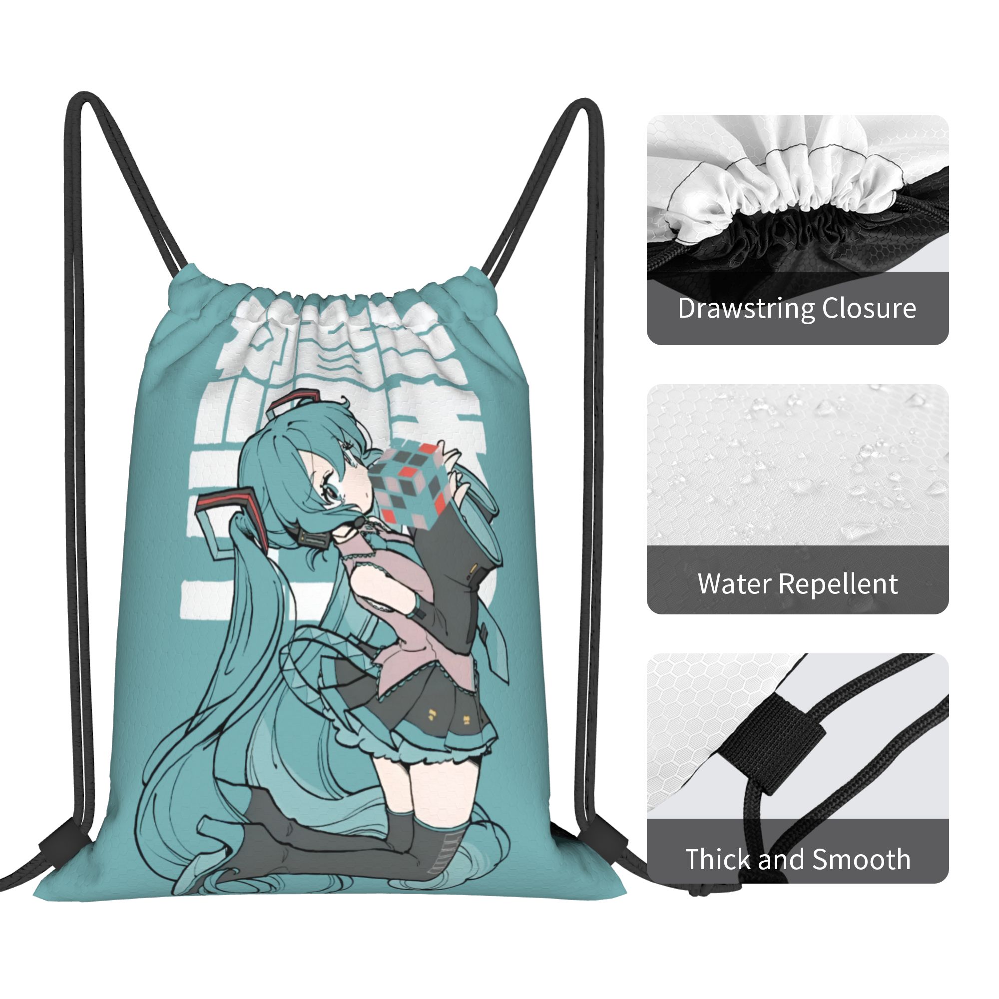 Custom H-Hatsunes Drawstring B - Drawstring Gym Bag review and price