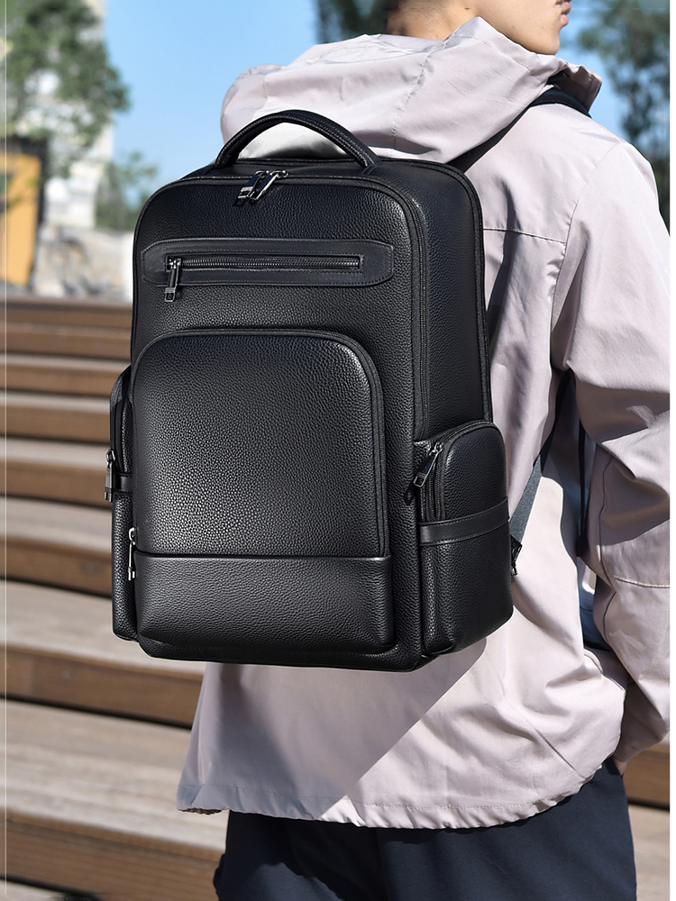 Men's Fashion Backpack PU Leat - Laptop Backpack 15.6 review and price