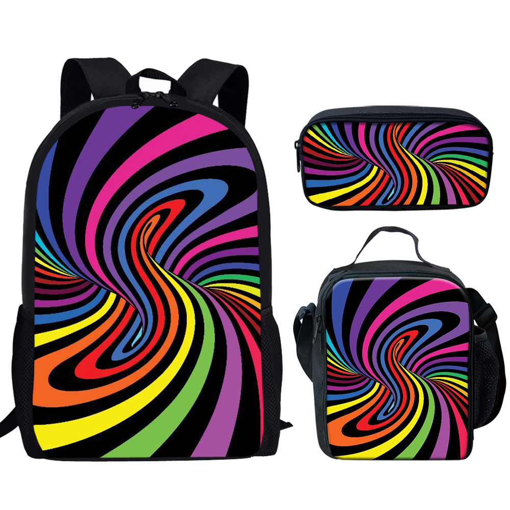 Rainbow Pride Stripes Print 3S - School Backpack Teen review and price
