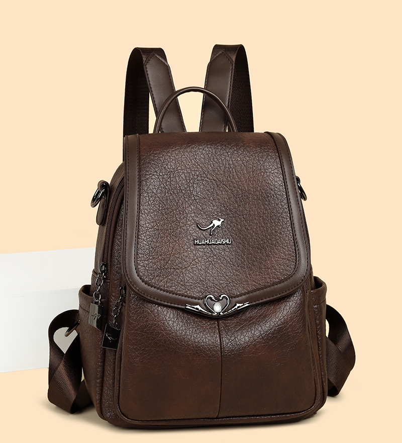 2026 new Ladies Bookbag Rucksa - Leather Backpack Vintage review and price