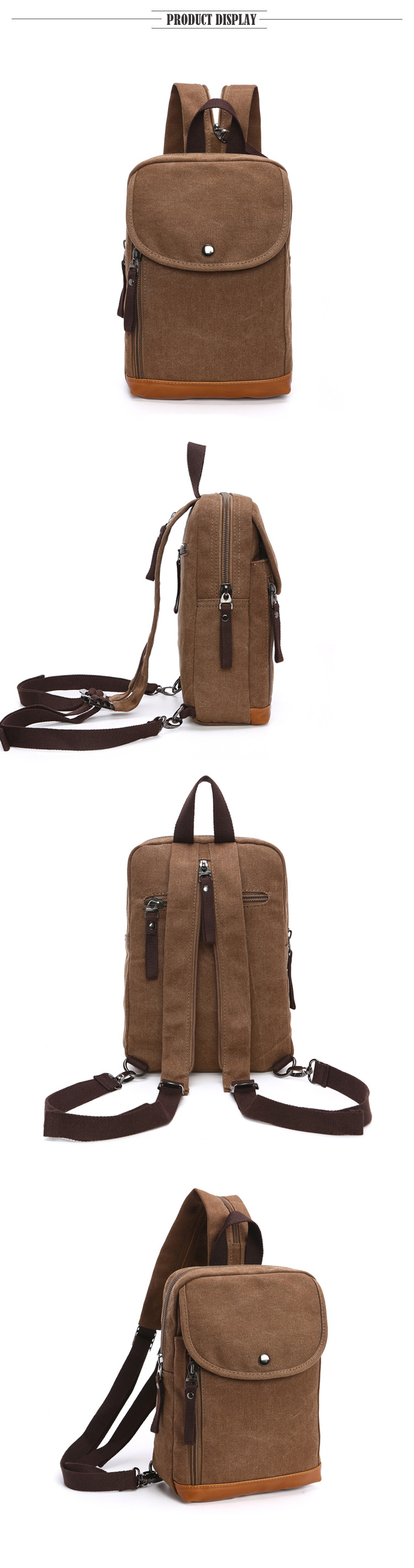 Men's Canvas Mini Backpack Men - Sling Backpack Shoulder review and price
