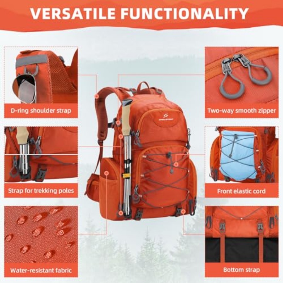 Hiking Backpack, 40L Waterproo - Hiking Backpack Waterproof review and price