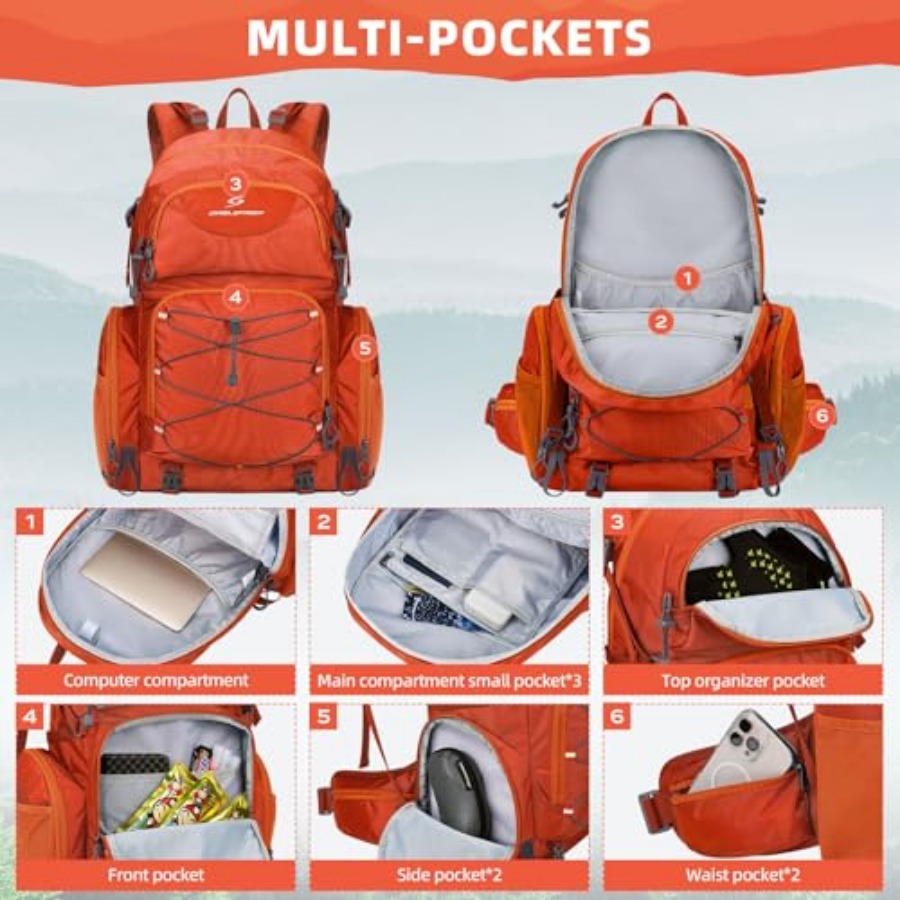 Hiking Backpack, 40L Waterproo - Hiking Backpack Waterproof review and price