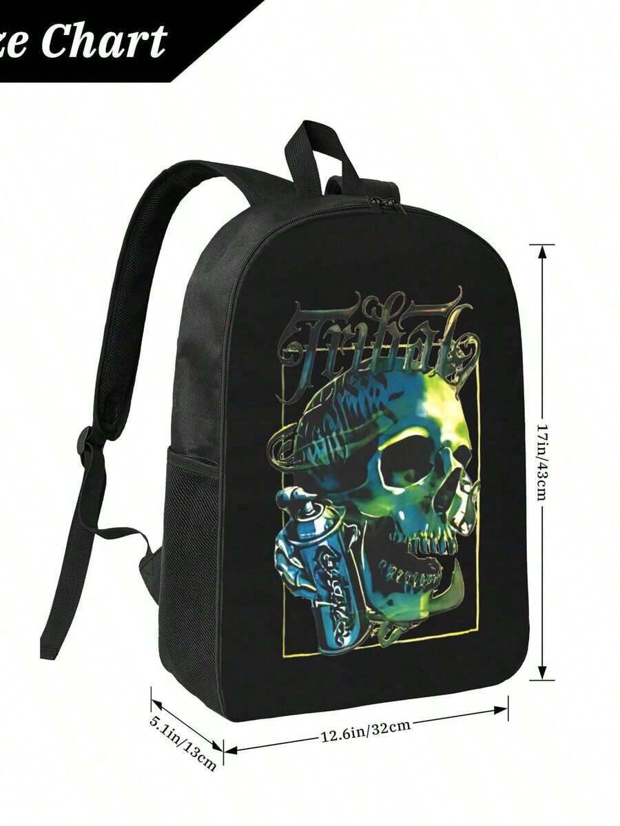 Graffiti Skull Waterproof Back - Travel Backpack Anti Theft review and price