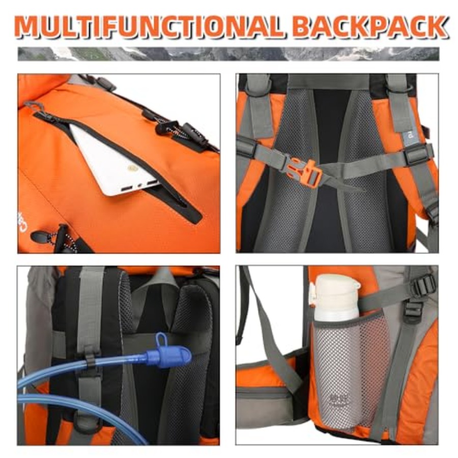 70L Hiking Backpack with Rain  - Hiking Backpack Waterproof review and price