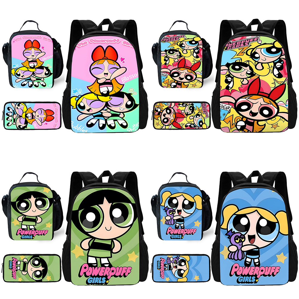 Child Cute Anime Powerpuffs Gi - School Backpack Teen review and price