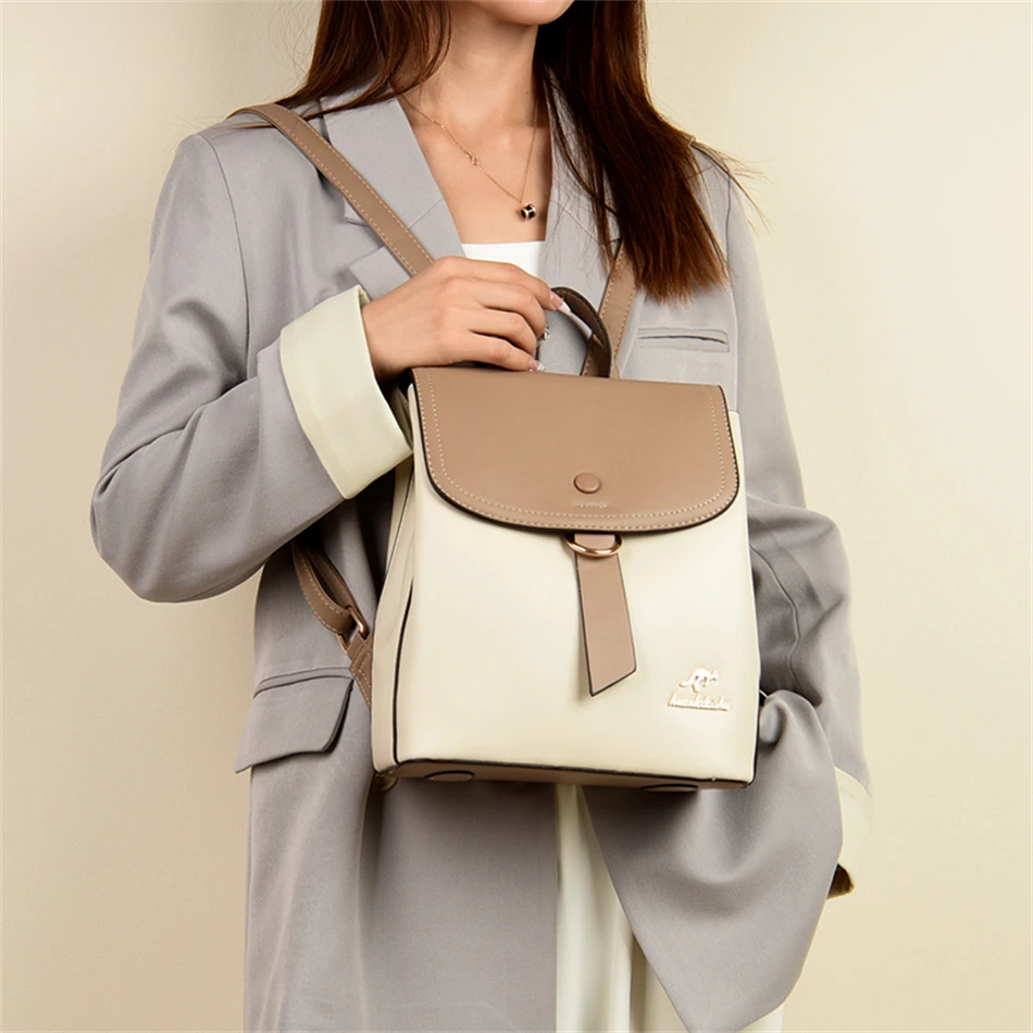 2024 High Quality Fashion Prin - Leather Backpack Vintage review and price