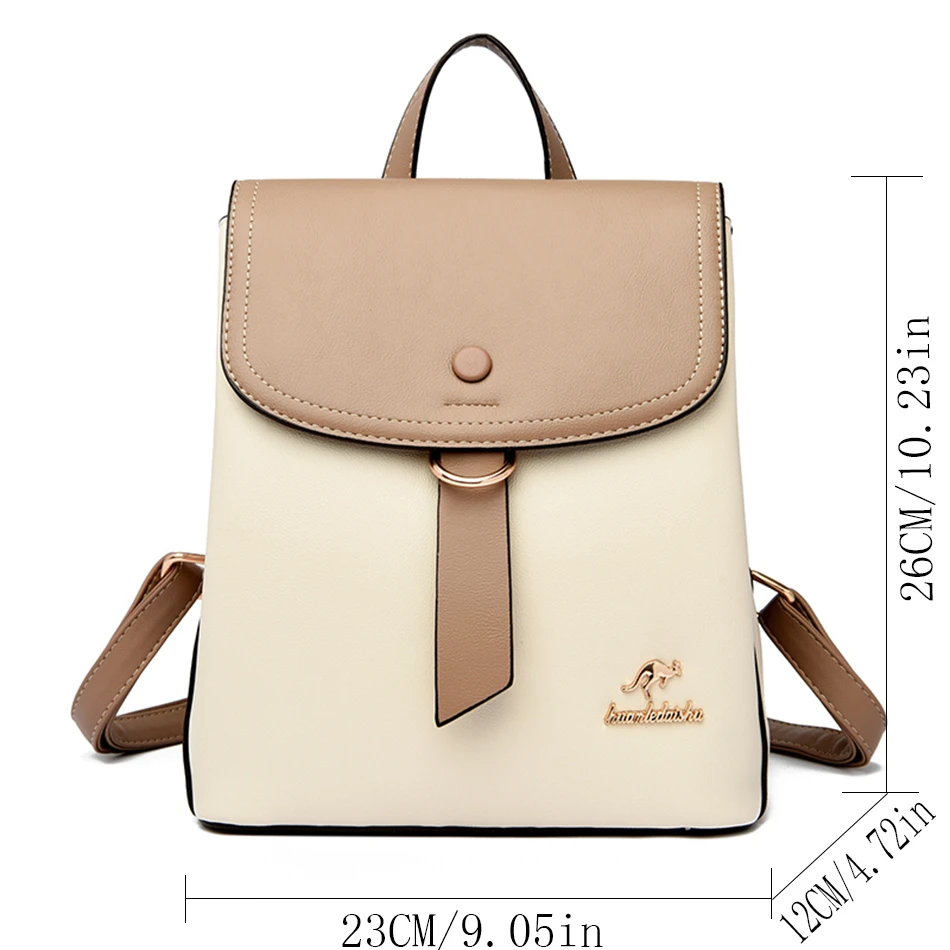 2024 High Quality Fashion Prin - Leather Backpack Vintage review and price