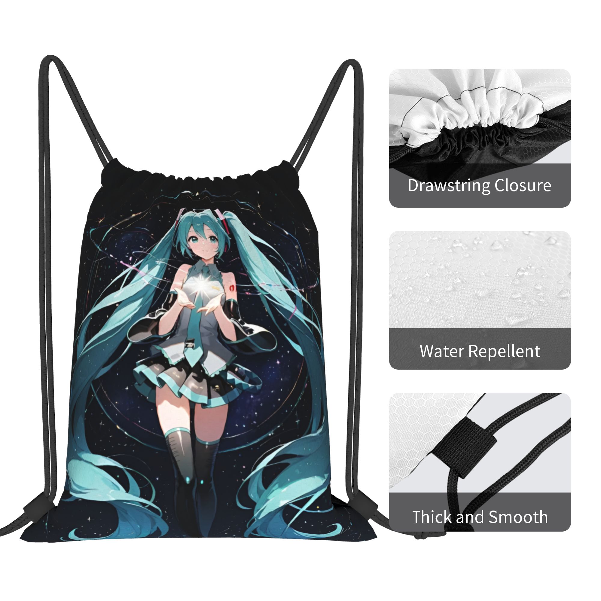 Custom H-Hatsunes Drawstring B - Drawstring Gym Bag review and price