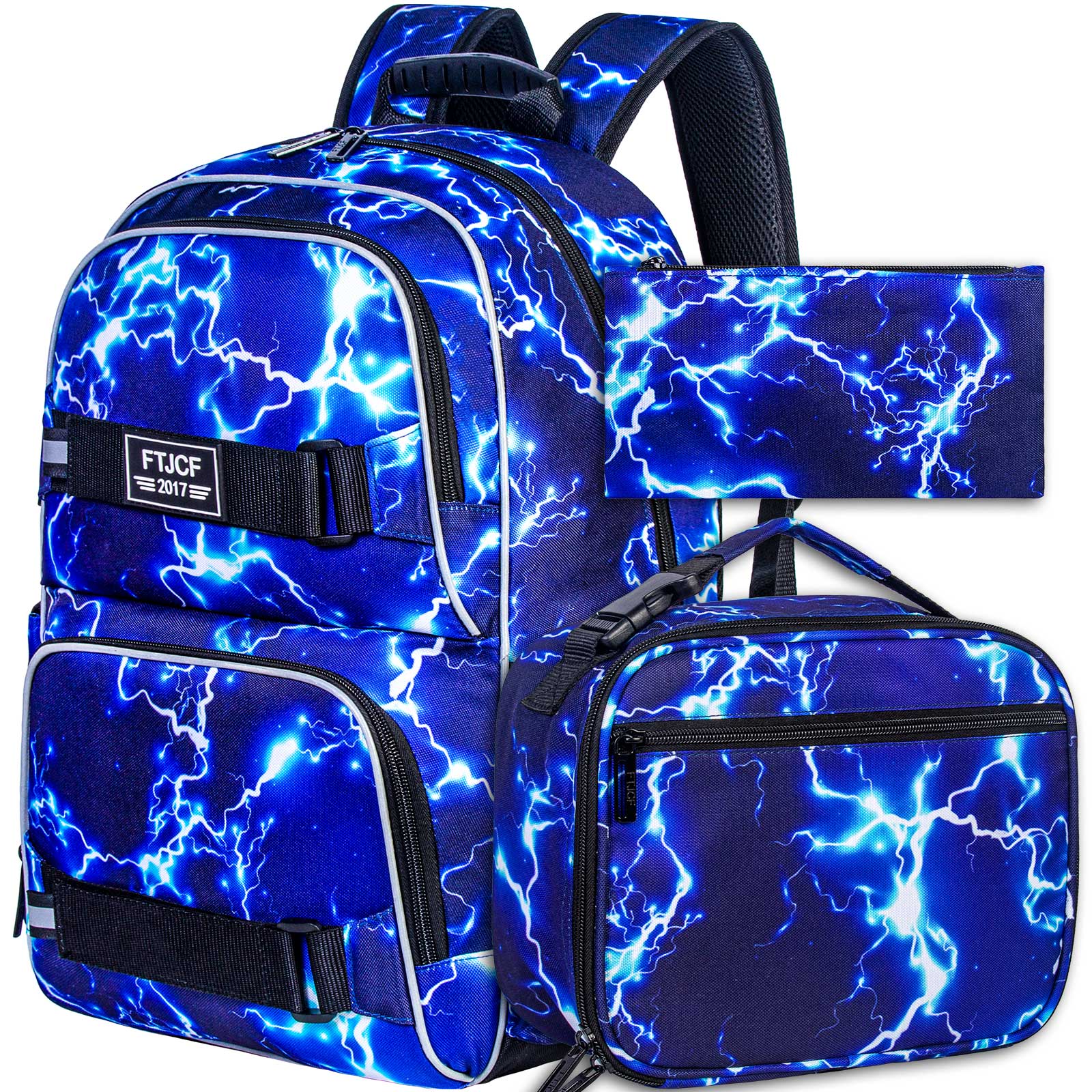 3PCS Lightning boys Backpack,  - School Backpack Teen review and price