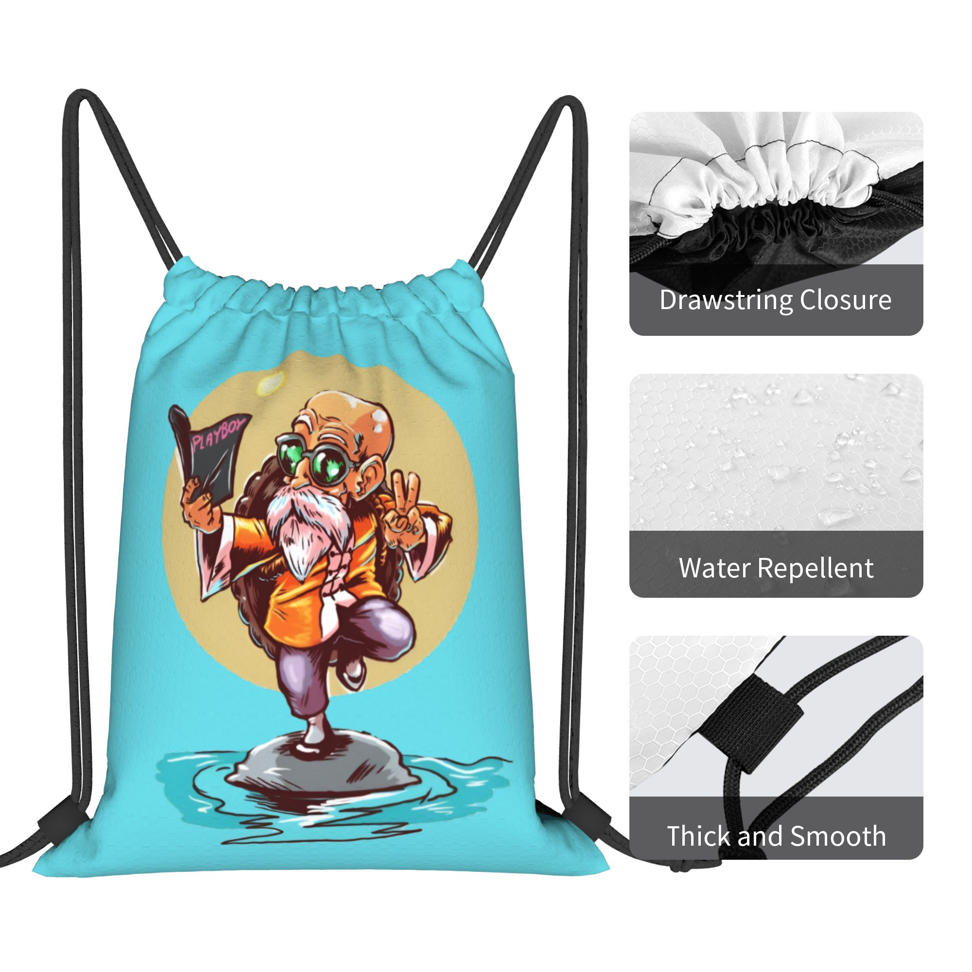 Custom Masters Roshis Drawstri - Drawstring Gym Bag review and price